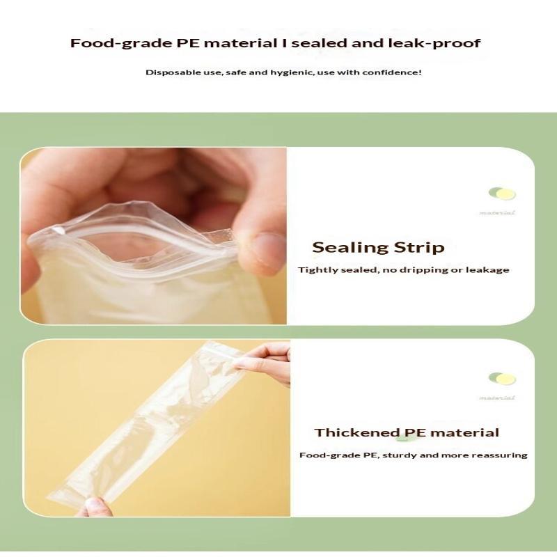 100/50Pcs Disposable Transparent Popsicle Bags Ice Cream Juice Yogurt Chocolate Ice Bags Diy Kitchen Accessories Cool Summer