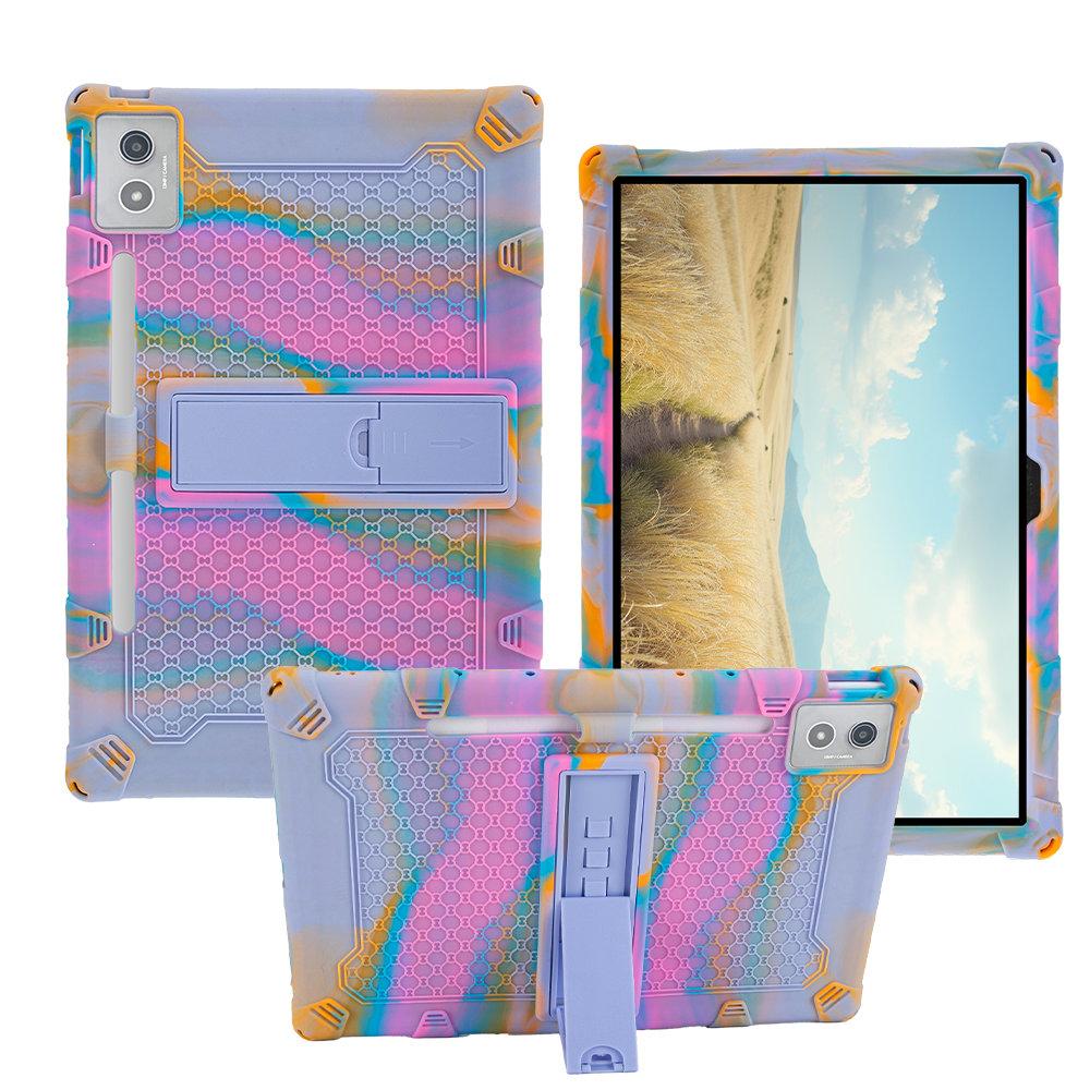 Чехол для Lenovo Xiaoxin Pad Pro 12.7 2025 12.7 Дюймов TB-375FC Силиконовая Подставка Противоударная Задняя Крышка для Планшета
