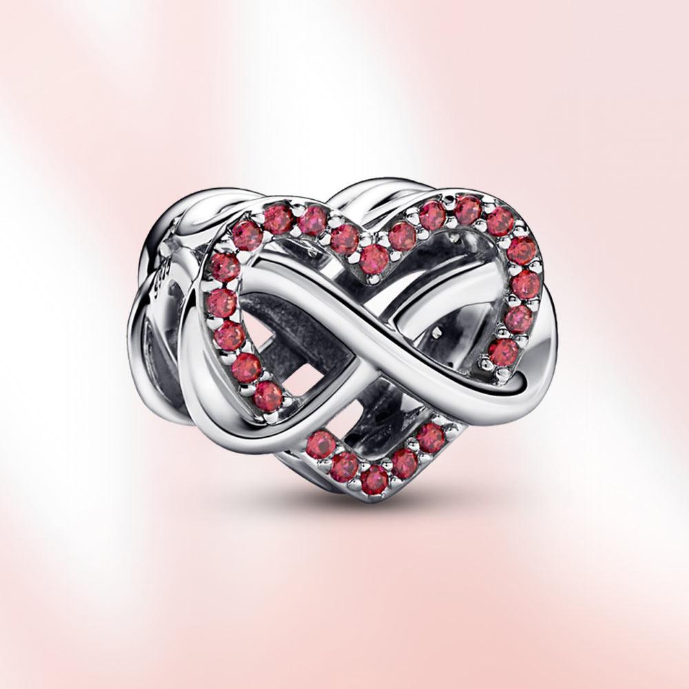 Новый шарм S925 из стерлингового серебра с сердцем из бисера, подвеска для мамы, подходит для оригинального браслета, женские модные украшения, подарок для любви