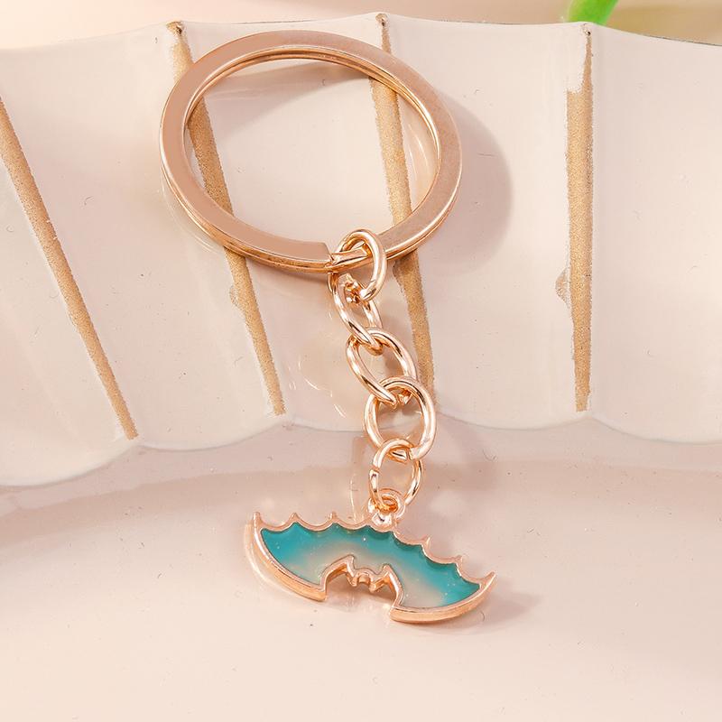 Cute Enamel Ghost Keychain Halloween Witch Pumpkin Bat Keyring Pendants for Car Key Holder Handbag Decor Jewelry  Accessories