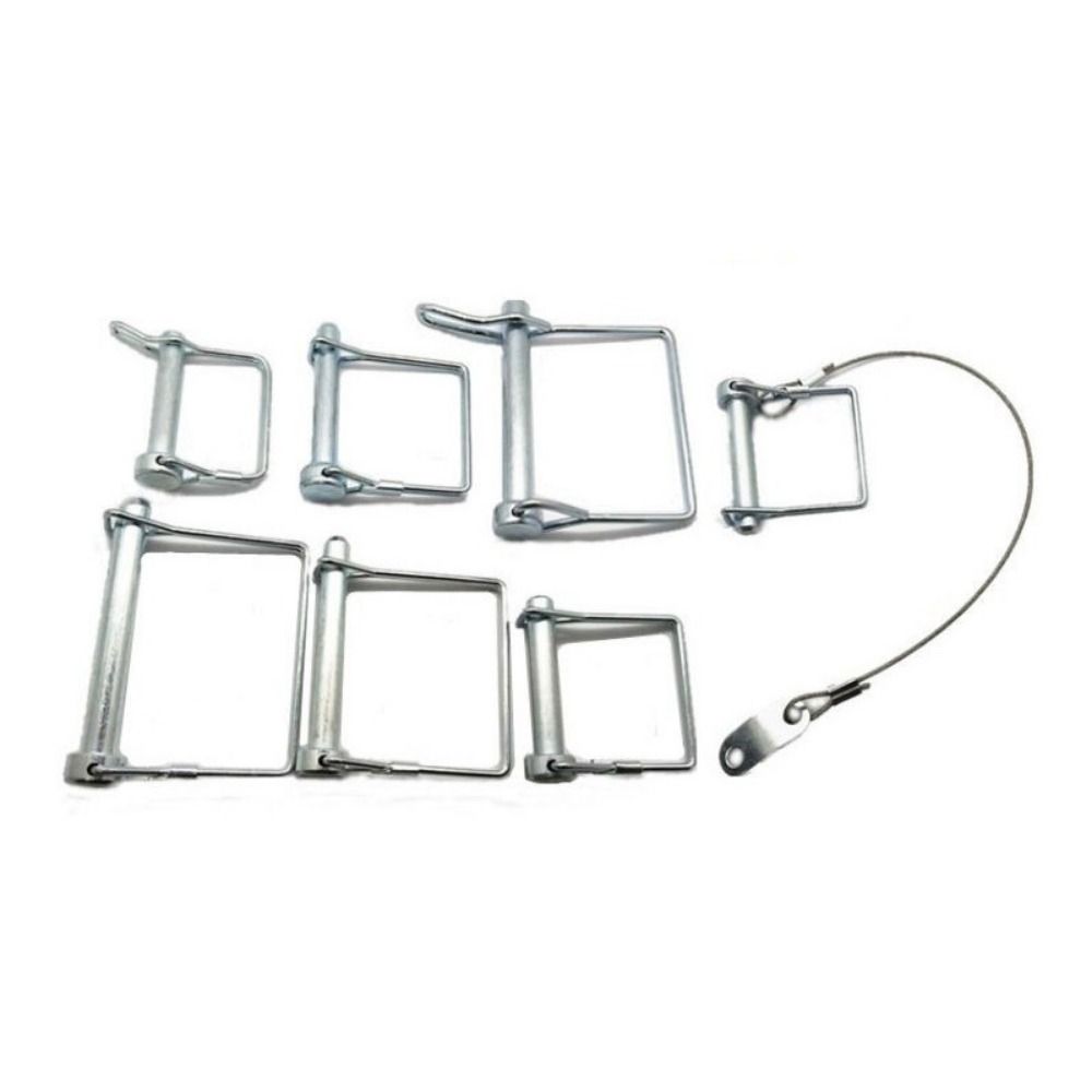 10Pcs Pull Ring Square Locking Pin Square Shaft Quick-Release Pin  Auto Car Trailer