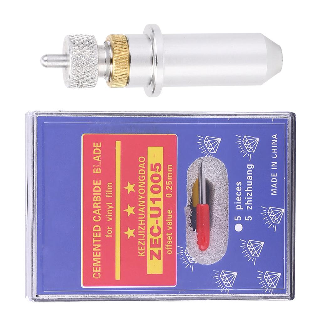 15pcs Tungsten Steel Plotter Cutter Blade Cutting Tool 30, 45, 60 Degree with Holder