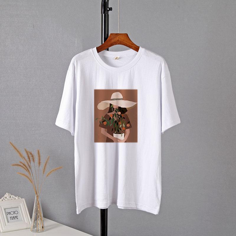 Женские футболки Hirsionsan с эстетическим графическим принтом, милые кавайные мягкие хлопковые свободные футболки в стиле Харадзюку, винтажные повседневные женские топы в готическом стиле