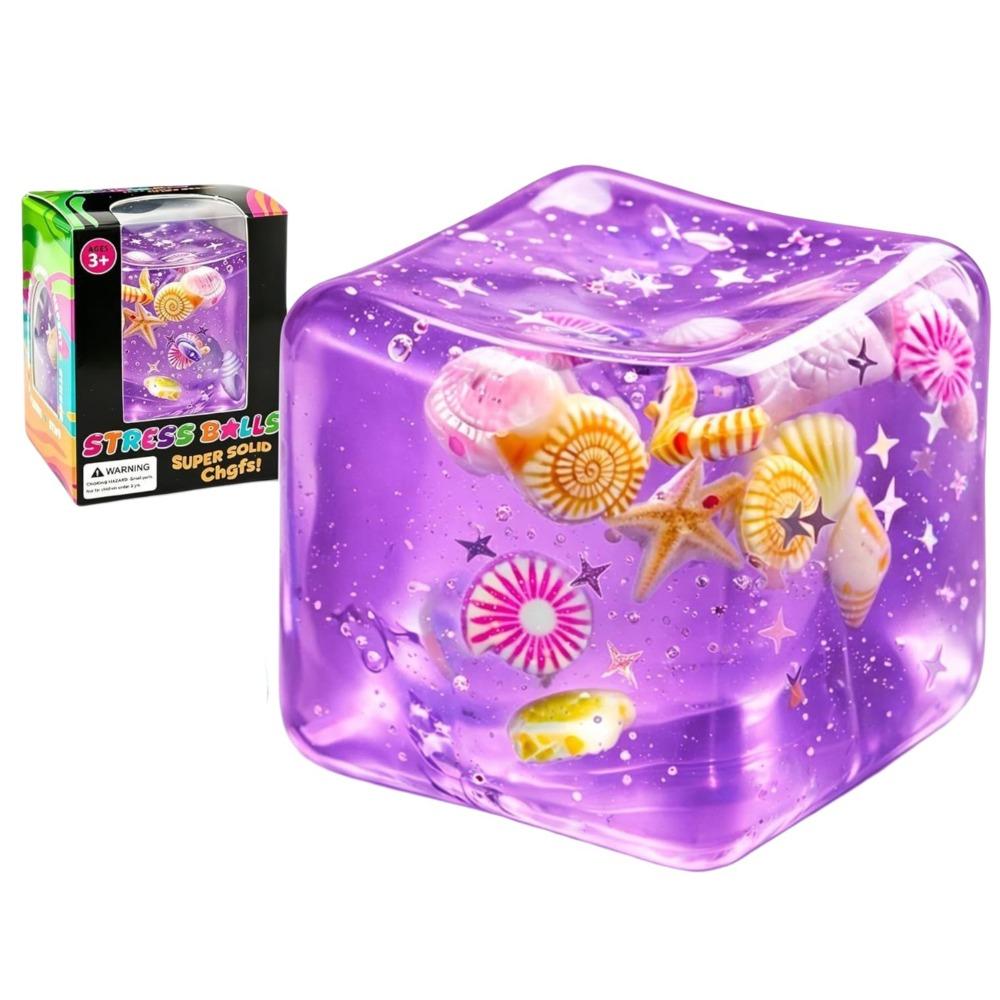 Cartoon Design Ocean Sensory Fidget Toy Star Shell Blue Pinch Cube Gift Stress Balls Wedding Party
