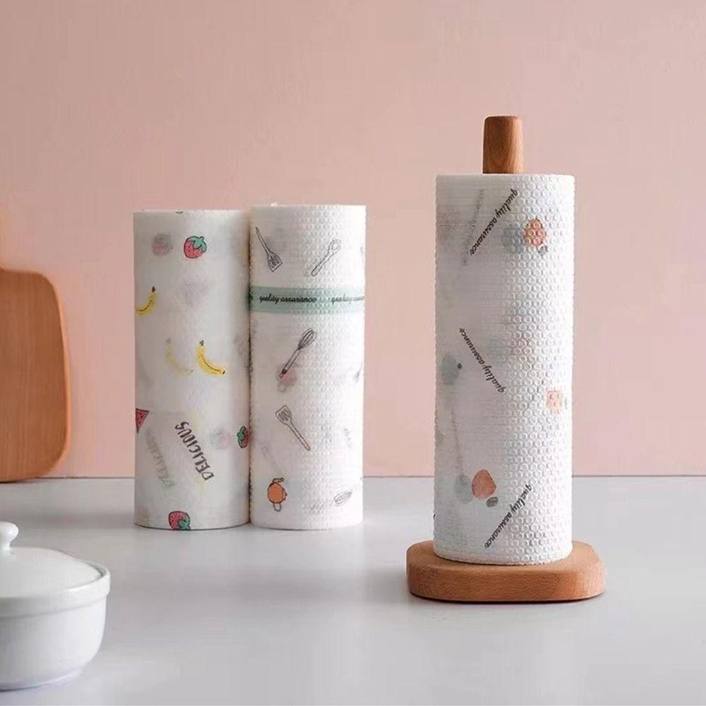 30/50/100/200pcs Water Oil Absorbing Kitchen Paper Absorbent Towel Disposable Rags