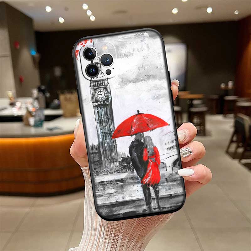 UP42 Paris Eiffel tower New High-End Shell Phone Case for iPhone 16 15 14 13 12 Pro Max Plus Mini