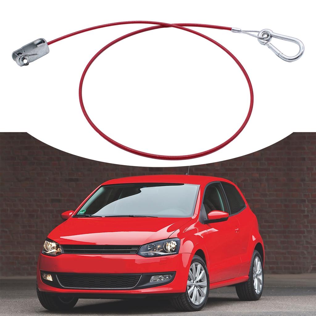 Сверхпрочный, прочный, из нержавеющей стали, трос для демонтажа прицепа с вилкообразной головкой, U-образный зажим, длина 100 см, аксессуар