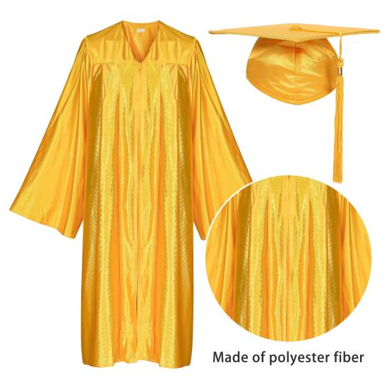 1 комплект, унисекс, выпускной халат, шапка, передняя молния, свободный V-образный вырез, свободная кисточка, годовая бирка, колледж, бакалавр, доктор, магистр, выпускное платье, кепка, комплект с кисточками