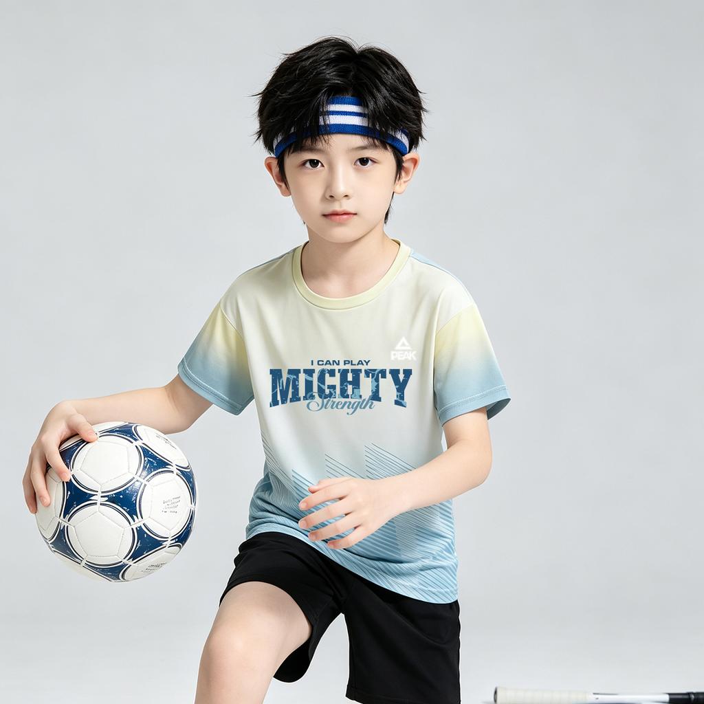 [Daily Leisure] Peak Children's Summer Gradient Short-sleeved T-shirt