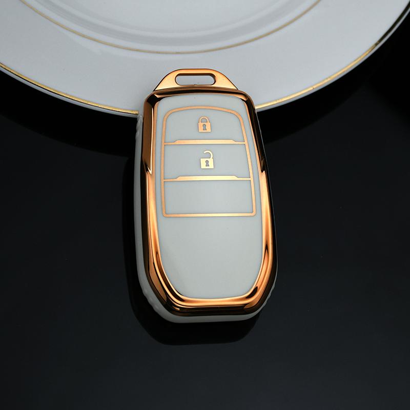 Чехол для дистанционного ключа с 2/3/4 кнопками, брелок для Toyota Fortuner Rav4 Highlander Yaris Auris Camry Land Cruiser Prado 150 Mark X Venza