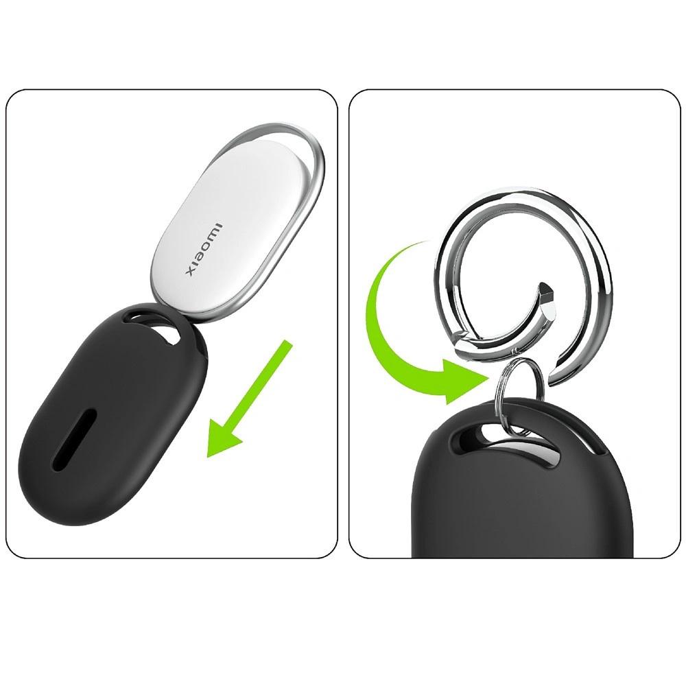 Case for Xiaomi Tag, with keychain, black