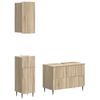 3 Piece Bathroom Cabinet System ZWOLLE Sonoma Oak