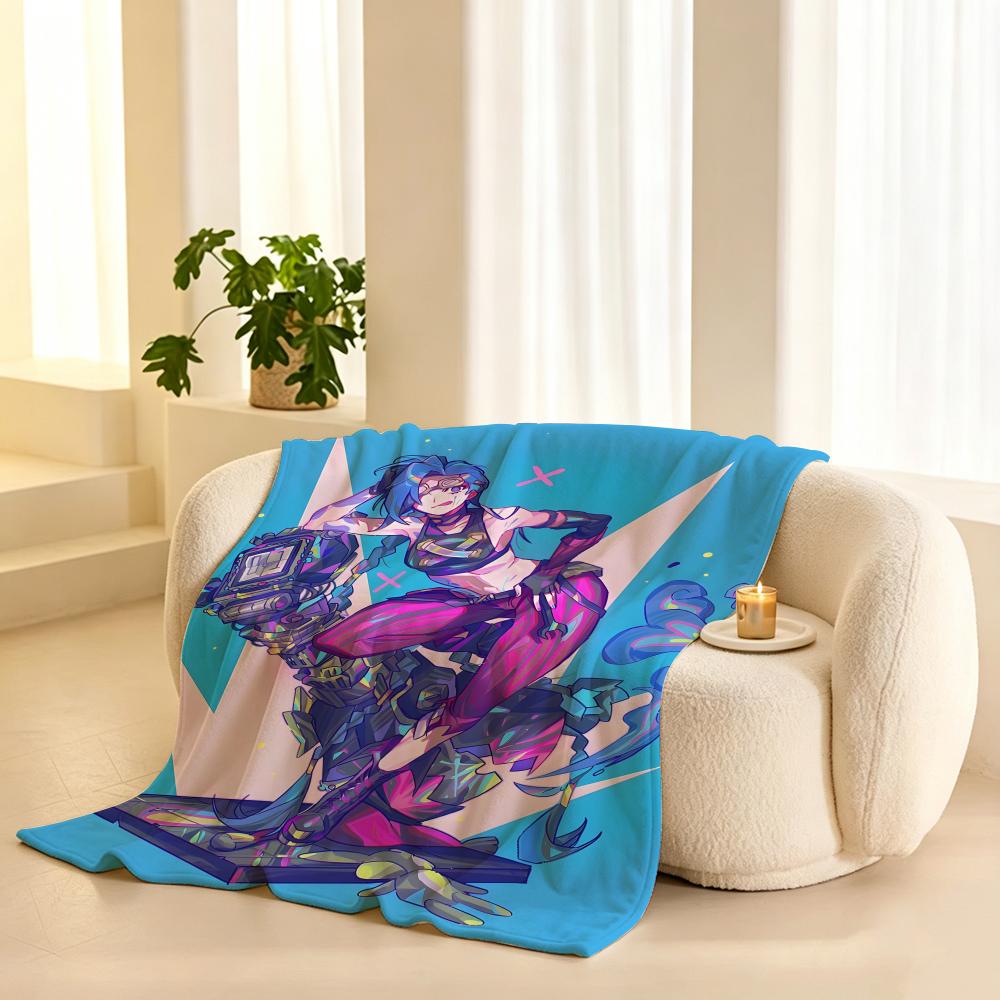Character g girl with twin tails s  Soft Warm Flannel Fleece  Blanket for Sofa Bed Travel Home
