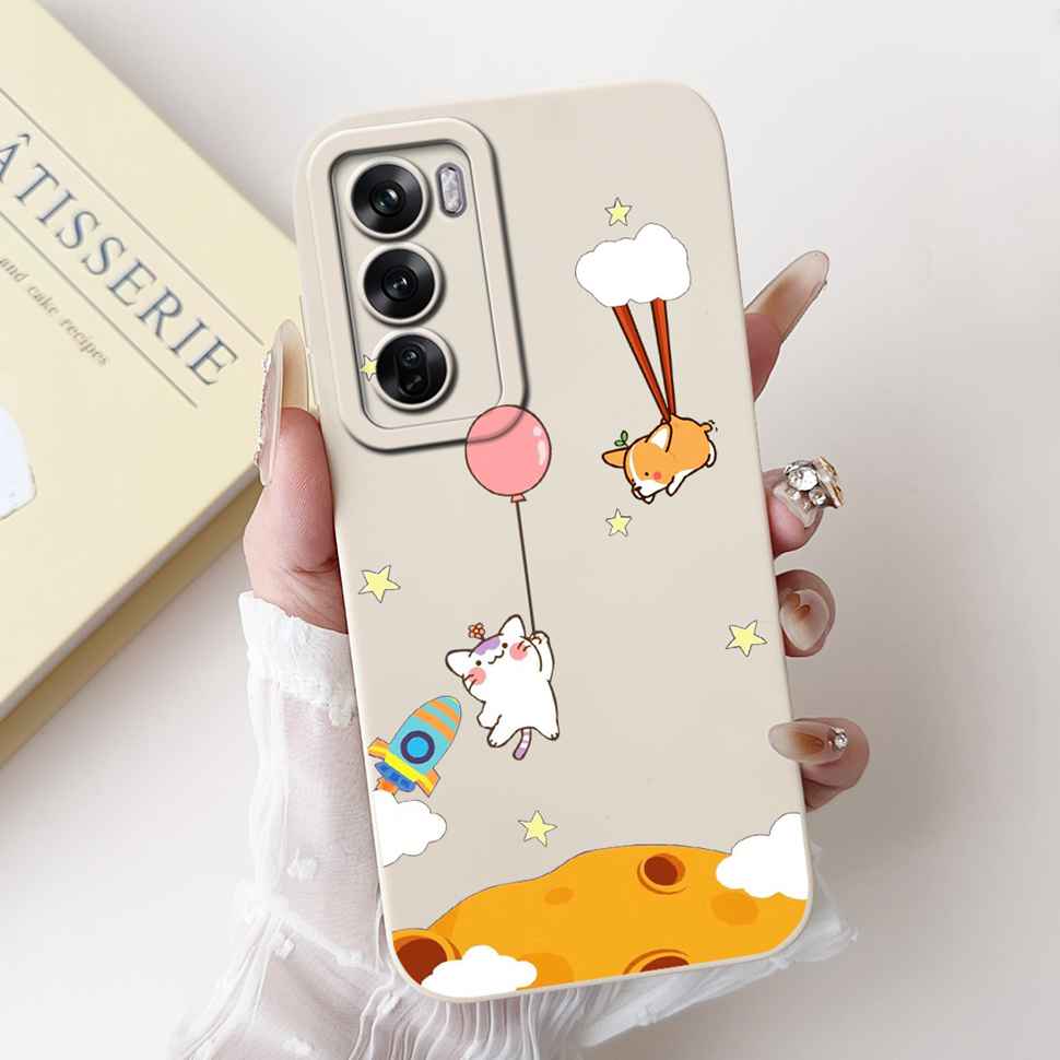 Силиконовый чехол для Oppo Reno12 5G, цветной, с маленьким котиком, мягкая накладка для Oppo Reno 12 F 12F Reno12 FS 5G, защитные чехлы Coque