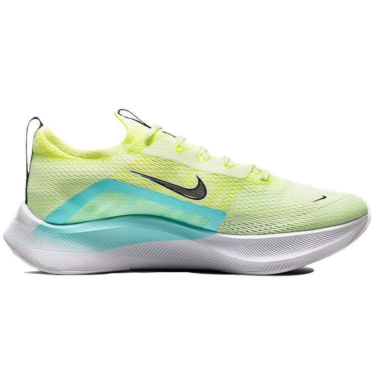 Nike Zoom Fly 4 Fast Pack Women Sneakers Yellow Barely-Volt Dynamic-Turquoise CT2401-700