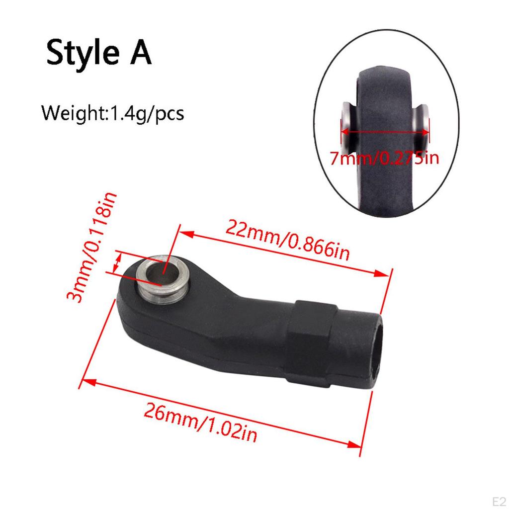 10 Pcs M4 Ball Joint Heads for RC Cars, Universal Remote Control Toys, 1/10 And 1/8 Crawler