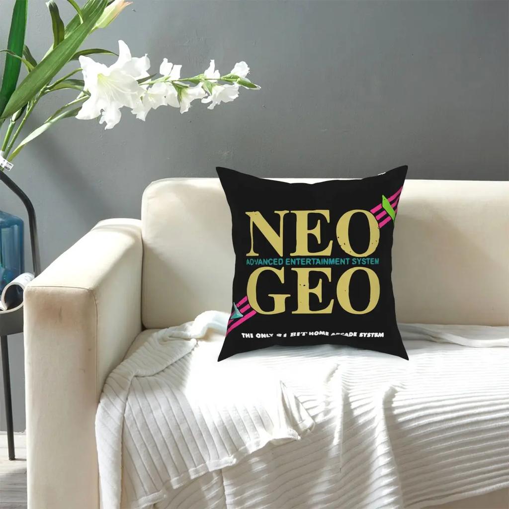 Наволочка AES с принтом из полиэстера, декоративная наволочка Neo Geo Snk, наволочка для подушки, на молнии для дома, 18 дюймов