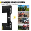 Universal Skid Steer Mount Plate 1/4" Thick Skid Steer Plate Attachment 3000LBS Weight Capacity Quick Attach Mount Plate Steel Adapter Loader Easy to