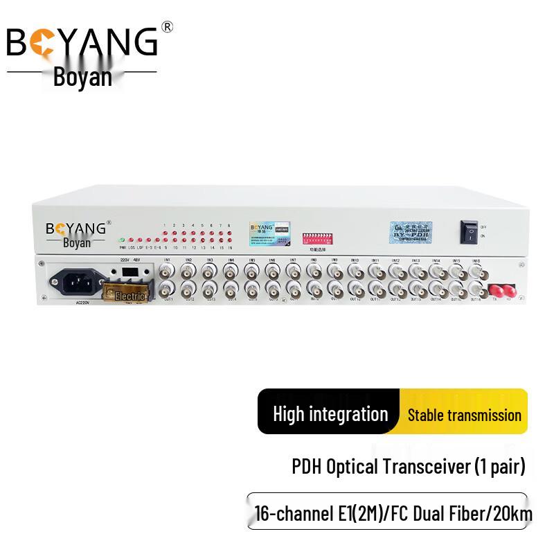 BOYANG 16-Channel PDH Fiber Optic Multiplexer