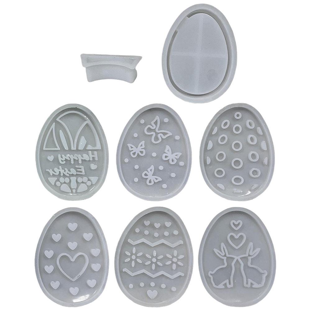 Полая пасхальная лампа в виде кролика, силиконовая форма для креативных пасхальных украшений своими руками с литьем из эпоксидной смолы