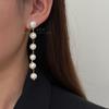 Длинные серьги-кисточки с натуральным жемчугом барокко, серьги серии с жемчугом особой формы, серьги для создания нежного и элегантного образа.