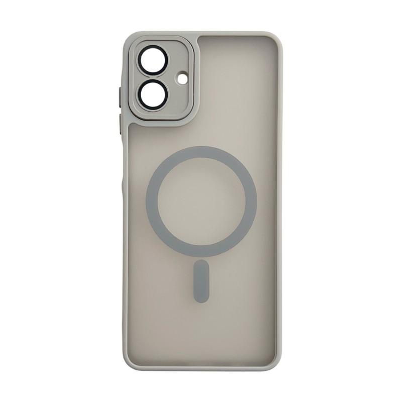 For Samsung Galaxy A07 4G Magnetic Back Cover WANLONFENG QB1 Series PC TPU Shockproof Phone Case