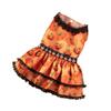 Творческий костюм собаки на Хэллоуин, милая юбка с кружевом в виде тыквы для собак, платье для Хэллоуина для домашних животных, вечеринка-косплей