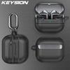 KEYSION Противоударный чехол для Samsung Buds 3 Pro 3 FE Мягкий ТПУ Силикон с крючком Чехол для Bluetooth-наушников для Galaxy Buds3 3 Pro