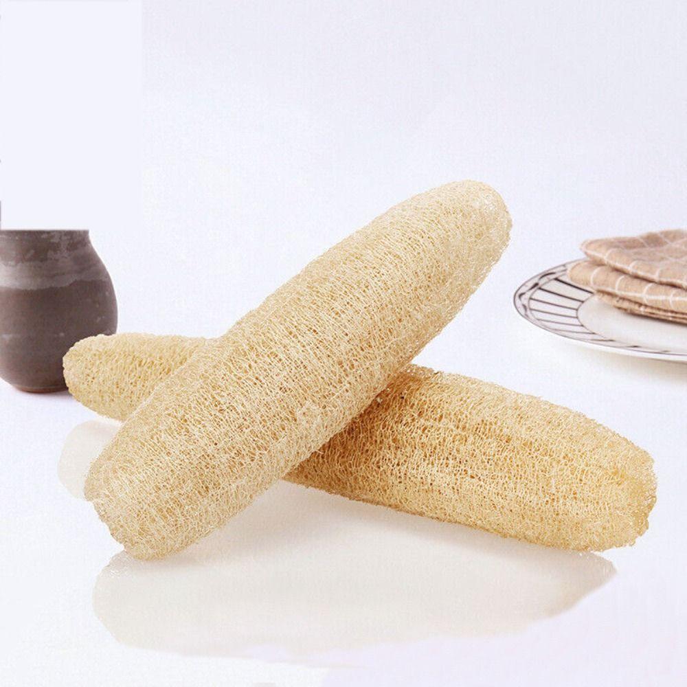 Натуральная мочалка Люффа Губка для посуды с антипригарным покрытием Щетка для сильной очистки тела Губка для душа Ванна Кухня