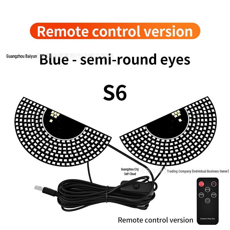 Cross-Border LED Rear Windshield Expression Light with Remote Control