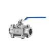 304 Stainless Steel 3-Piece Quick-Clamp Ball Valve