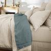 "Soline" Flat Sheet All Sizes Washed Linen - Soline Ardoise - 270 X 300 Cm for King Size Bed