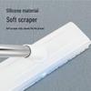 Серая двухсторонняя щетка для уборки Nizi с длинной ручкой и жесткой щетиной