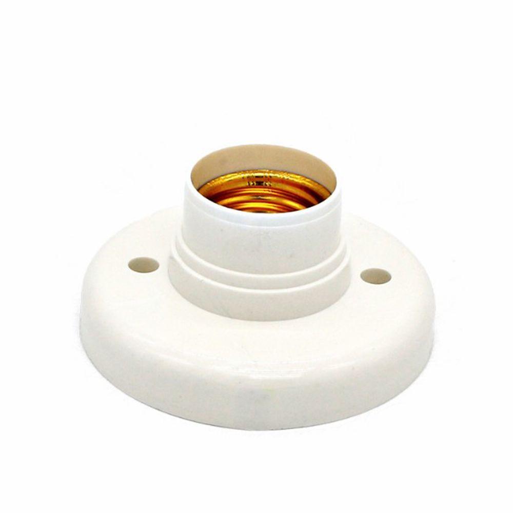 Plastic Shell Screw Socket LED Fixing Adapter Converter Lamp Holder Bulb Base E27