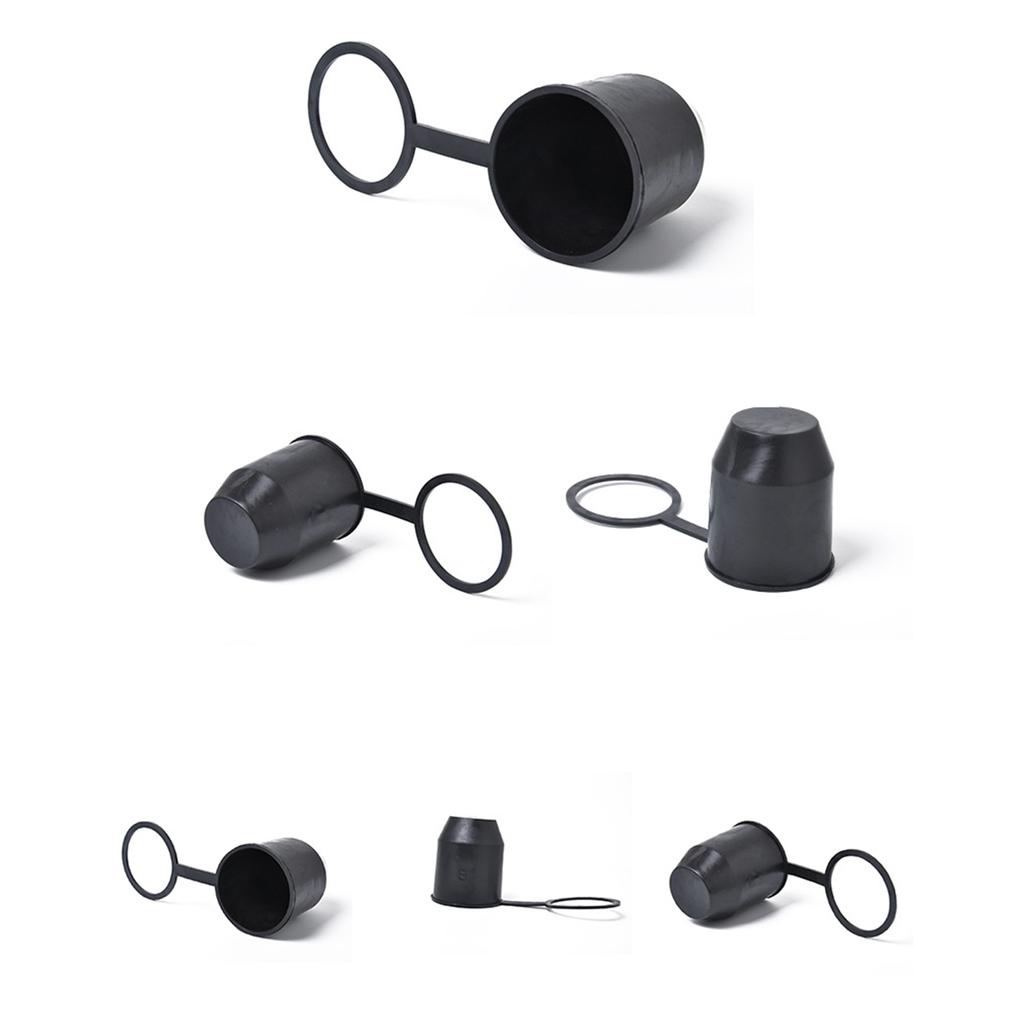 Trailer Hitch Ball Cover, Universal 50mm Auto Plastic Tow Bar Ball Cap, Bumper Damage Protector,