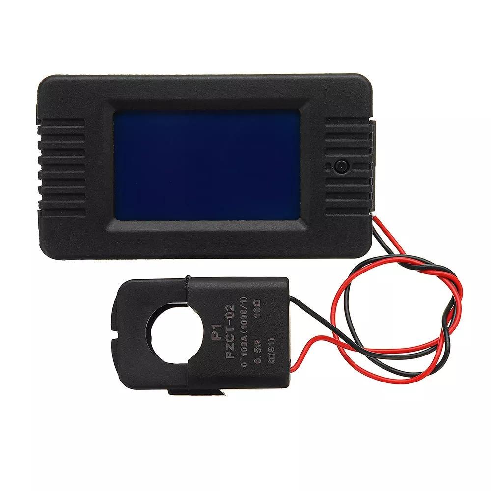 PZEM-022 Открытие и закрытие CT 100A AC Цифровой дисплей Монитор мощности Вольтметр Амперметр Частота