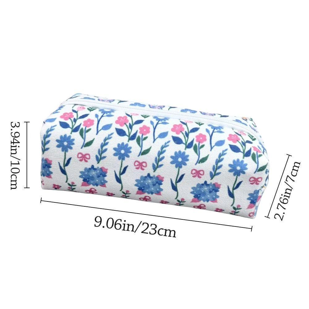 Flower Stationery Bag Large Capacity Pencil Case High Quality Stationery Organizer  Gift