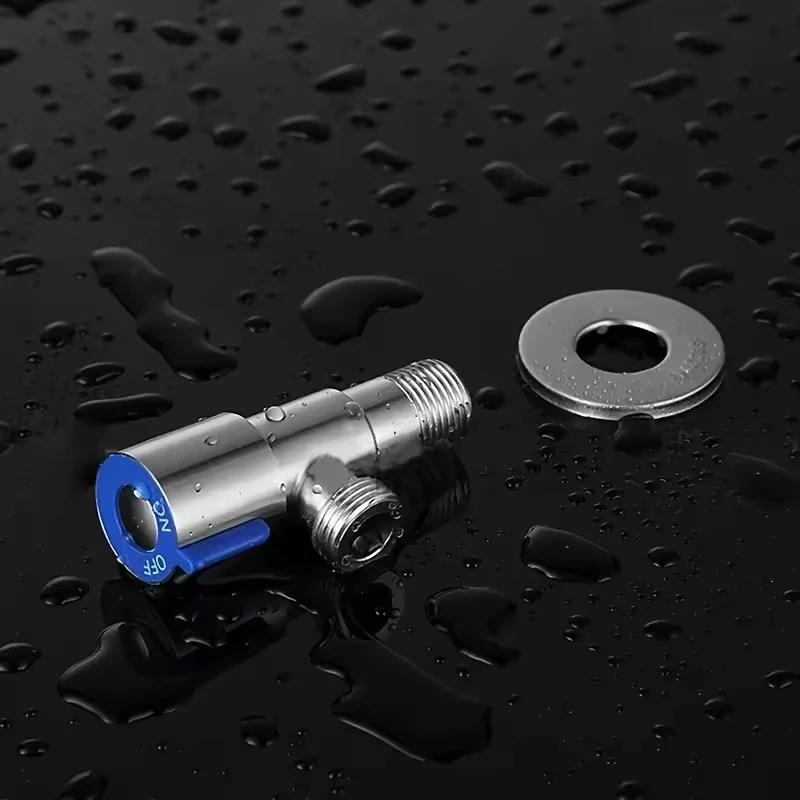 4 Точки Впускной клапан смесителя G1/2 Латунный трехходовой клапан Нагреватель Водозапорный клапан Ванная Туалет Стиральная машина Универсальный переключатель