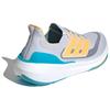 adidas UltraBoost светло-серые, ярко-оранжевые, голубые, мужские кроссовки Dash-Grey, Lucid-Cyan IE1758