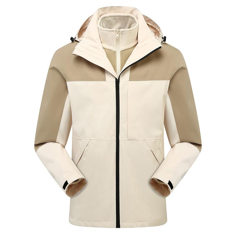 Winter Outdoor Three-in-one Jacket Detachable Two-piece Set Thickened.
