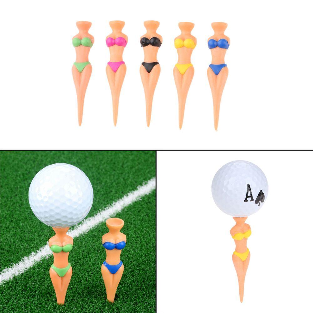 Lady Model Bikini Outdoor Sexy Attractive Clubs Tee Golf Tees Golf Training Golf Accessories