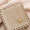 Trendy Gold Bead Clavicle Necklace for Women – Chic, Versatile, and Fashionable.