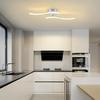 Plafonnier LED - NETTLIFE - Plafonnier Nettlife - 12W - 3000K (blanc chaud) - Métal blanc
