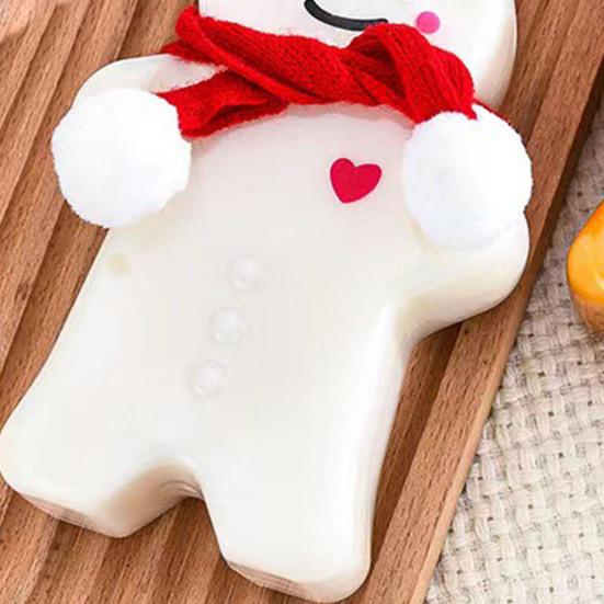 Gingerbread Man Drink Bottles with Lid 400ml Reusable Christmas Beverage Container for Milk Juice Tea Coffee DIY Festive Gifts