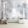 3d Abstract Space Wallpaper European Style Flower Diamond Wall Mural Living Room Tv Background Wallpaper