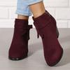 Women's Ankle Boots | Winter Fashion | Comfortable | Casual Wear | Zipper Closure
