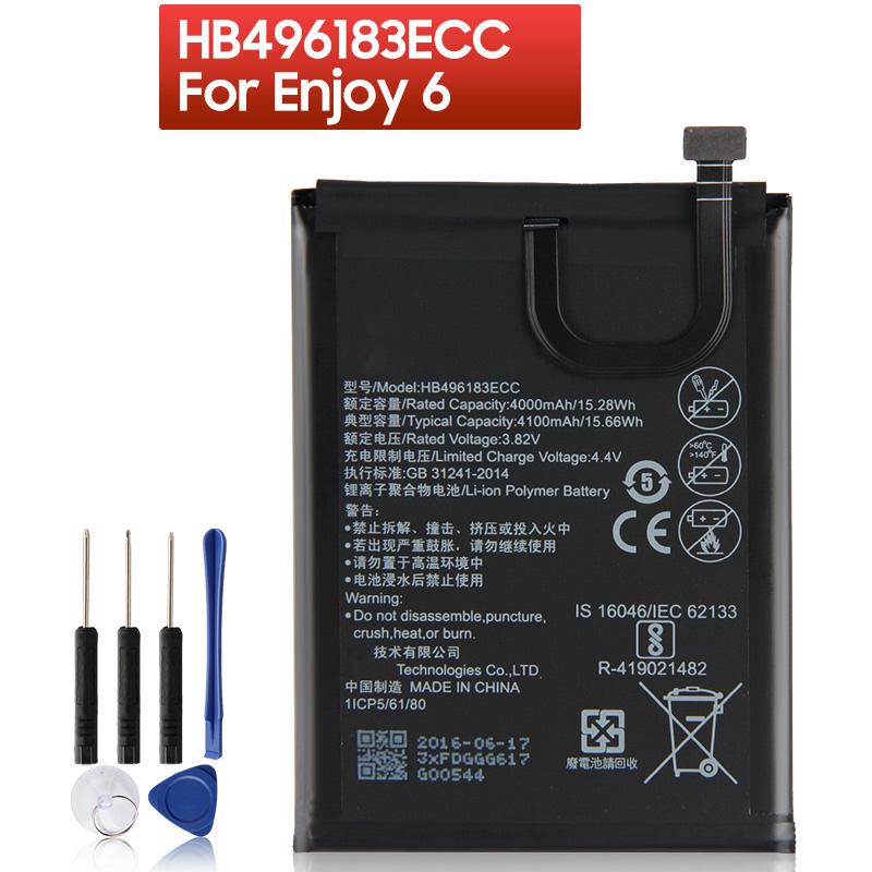 Аккумуляторная литиевая батарея для телефона Huawei Enjoy 6 NCE-AL00 HB496183ECC 4100 мАч