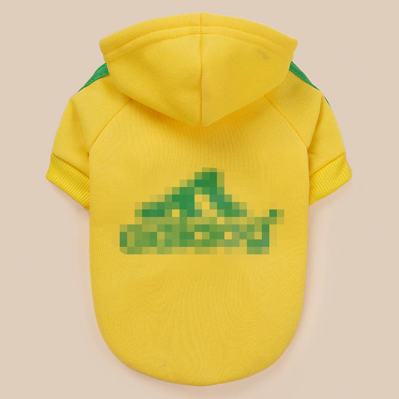 Свитер с капюшоном на четыре лапы для собак и кошек с разноцветными пуговицами - Осенне-зимняя одежда для питомцев.