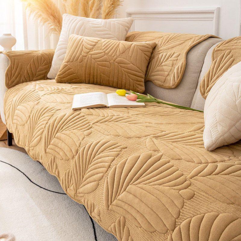 1pc Non-slip Sofa Towel Dog Pet Sofa Cushion Winter Thicken Plush Corner Sofa Cover Sectional Chaise Longue Couch Mat Multi-size
