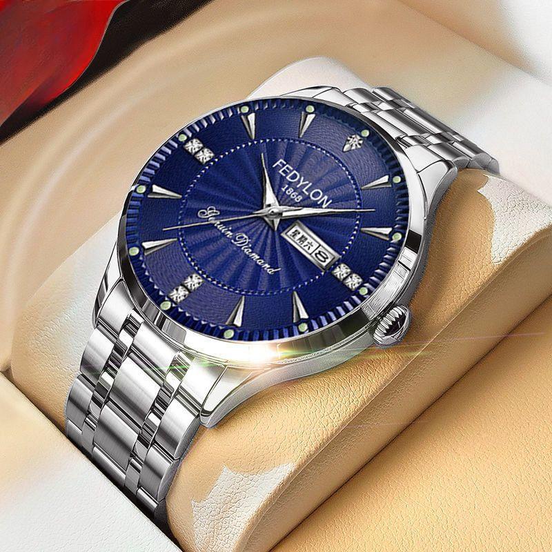 Мужские часы полностью автоматические немеханические студенческие кварцевые знаменитые часы водонепроницаемые поясные часы мужская модель